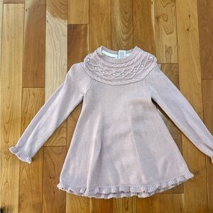 Girls Cupcakes and Cashmere Pink Knit Dress Size 5/6